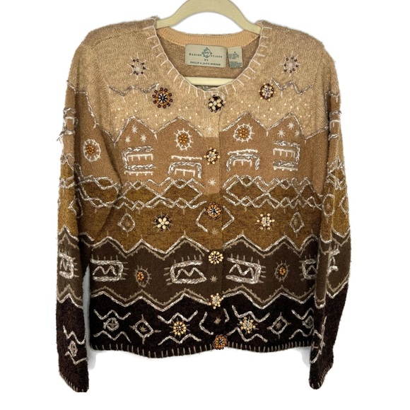 Design Options Sweaters - Vintage Design Options by Phillip & Jane Gordon Desert Southwest Cardigan